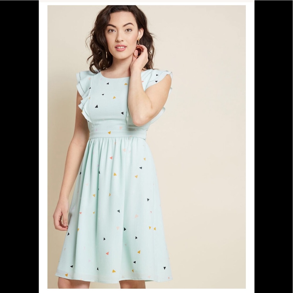 NWOT ModCloth Fervour Mint A-Line Dress